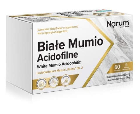 BIAŁE MUMIO ACIDOFILNE 60kaps NARUM
