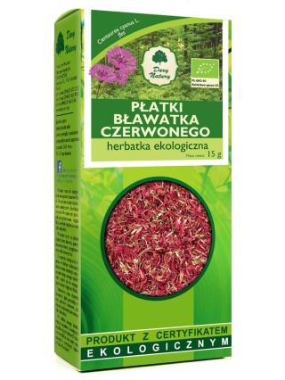 Bławatek Czarwony Płatki Eko 15g Dary Natury