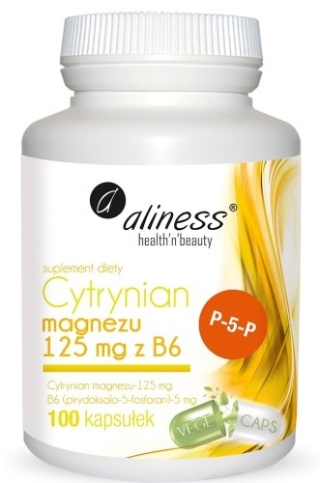 CYTRYNIAN MAGNEZU 125mg Z B6 100KAPS ALINESS