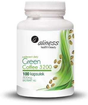 GREEN COFFEE 3200 EKSTRAKT4:1 800mg 100 kaps ALINESS