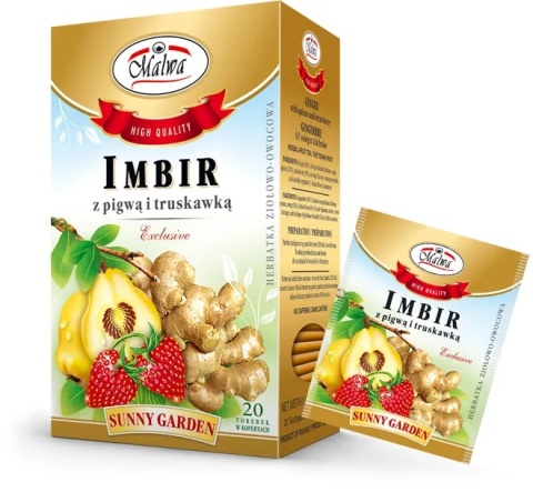HERBATA IMBIR Z PIGWĄ I TRUSTAWKĄ 20tor malwa
