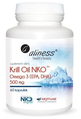 KRILL OIL NKO OMEGA3 500mg 60 kapsułek ALINESS
