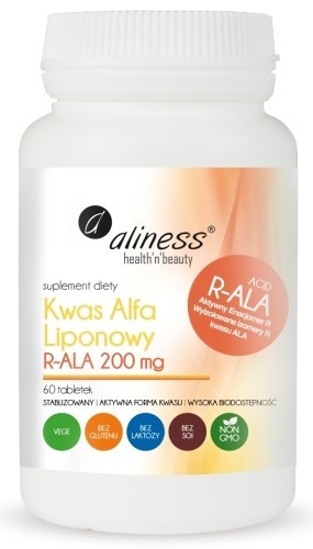 KWAS ALFA LIPONOWY 200mg 60tabl ALINESS