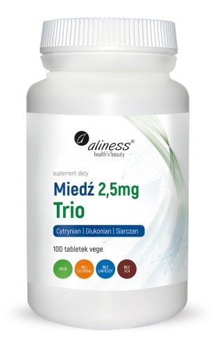 MIEDŹ TRIO 2,5mg 100 tabl. ALINESS