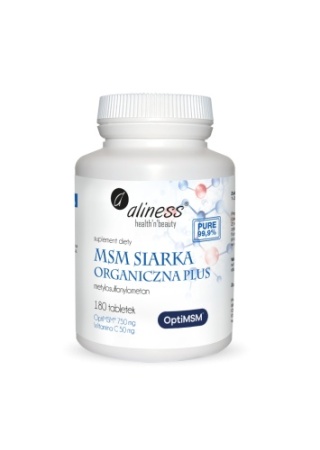 MSM SIARKA ORGANICZNA 180 kaps ALINESS