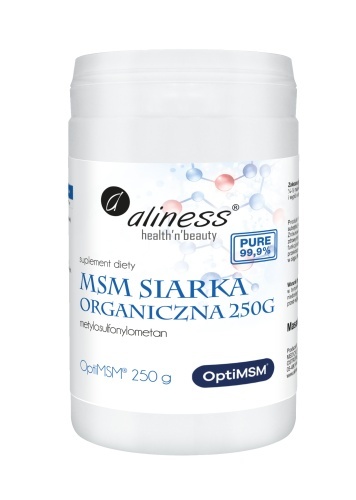 MSM SIARKA ORGANICZNA PROSZEK 250g ALINESS