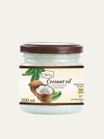 Olej Kokosowy Zimno Tłoczony 200ml Olvita