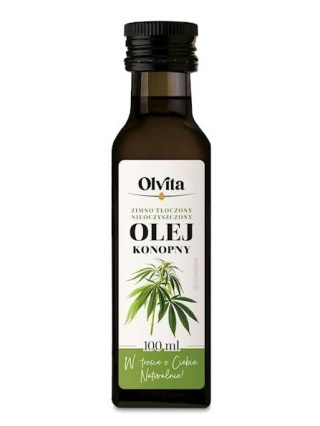 Olej Konopny Zimno Tłoczony 100ml Olvita