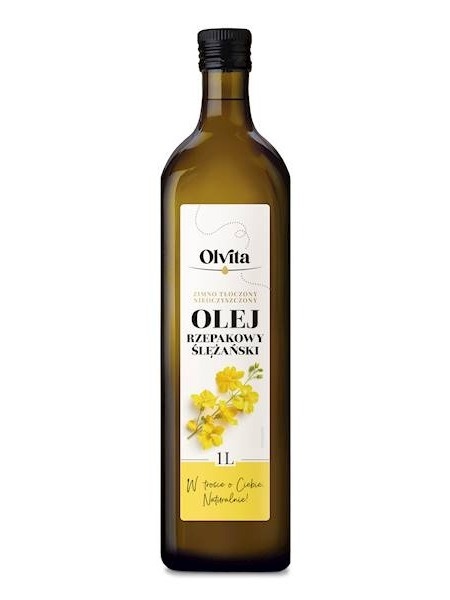 Olej Rzepakowy Ślężański Zimno Tłoczony 1000ml Olvita