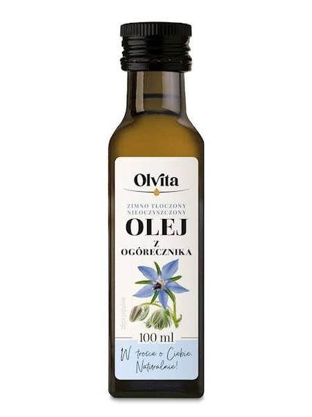 Olej z Ogórecznika Zimno tłoczony 100ml Olvita