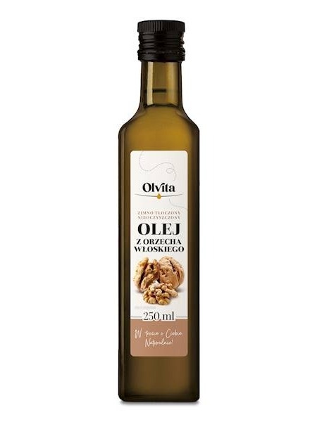 Olej z Orzecha Włoskiego Zimno tłoczony 250ml Olvita