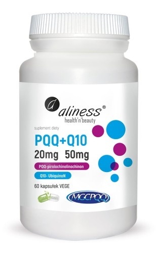PQQ 20 mg + Q10 50 mg 60 kaps ALINESS