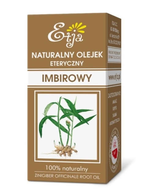 Olejek Eteryczny Imbirowy 10ml Etja