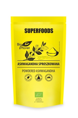ASHWAGANDHA KORZEŃ MIELONY BIO 150 g SUPERFOODS BIO PLANET