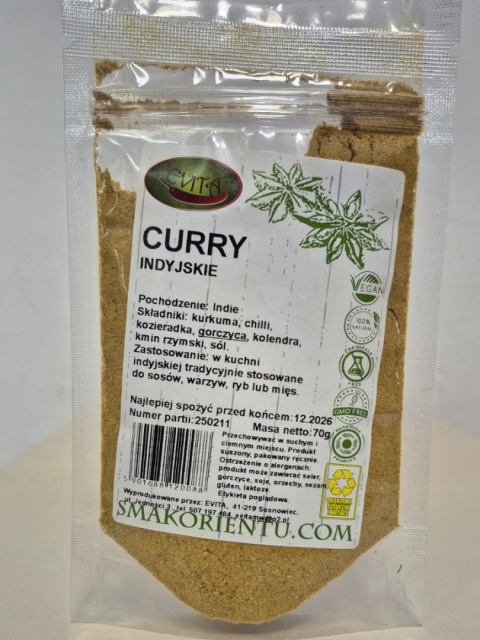 CURRY INDYJSKIE 70g EVITA