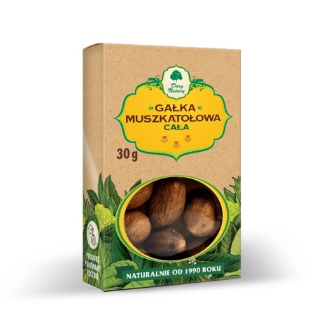 GAŁKA MUSZKATAŁOWA CAŁA 30g DARY NATURY