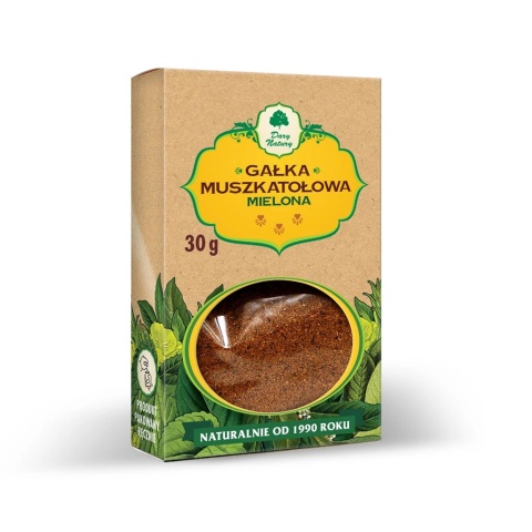 GAŁKA MUSZKATOŁOWA MIELONA 30 g KARTONIK DARY NATURY