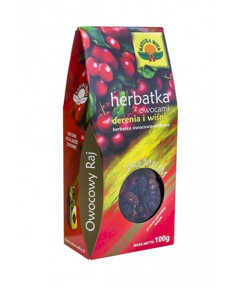 HERBATKA Z DERENIA I WIŚNI 100g NATURA WITA