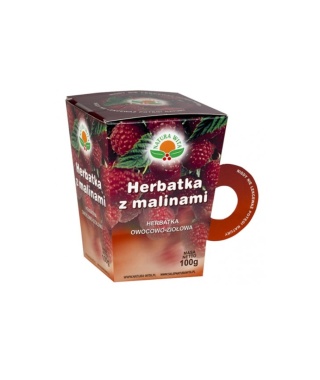 HERBATKA Z MALINAMI FILIŻANKA 100 g NATURA WITA