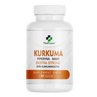 KURKUMA EKSTRA STRONG PIPERYNA IMBIR 60 kaps MEDFUTURE