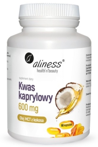 KWAS KAPRYLOWY 600mg 90caps ALINESS