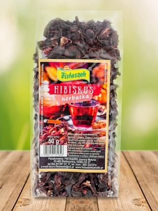KWIAT HIBISKUSA 50g HERBATA FISTASZEK