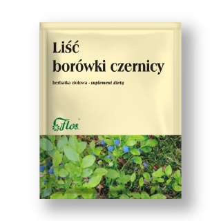LIŚĆ BORÓWKI CZERNICY 50g FLOS