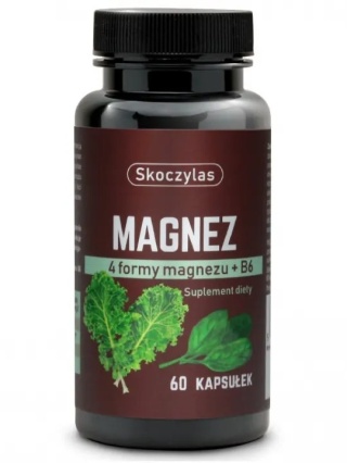 MAGNEZ 4 FORMY SZPINAK, JARMUŻ 60kaps SKOCZYLAS