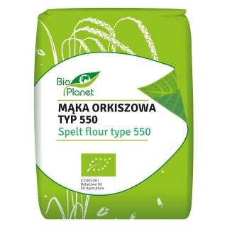 MĄKA ORKISZOWA JASNA TYP 550 BIO 1kg BIO PLANET
