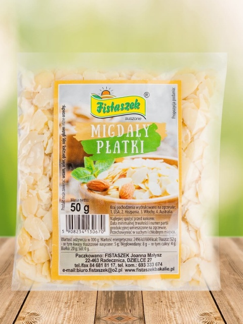 MIGDAŁ PŁATKI 50g FISTASZEK