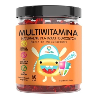 MULTIWITAMINA ŻELKI NATURALNE 60szt MY VITA
