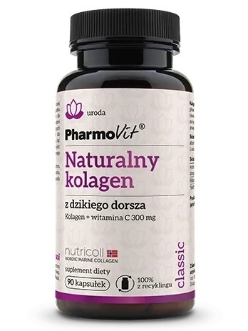 NATURALNY KOLAGEN Z DZIKIEGO DORSZA 90kaps PHARMOVIT