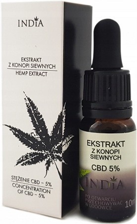 OLEJ KONOPNY 5%, 10 ml INDIA