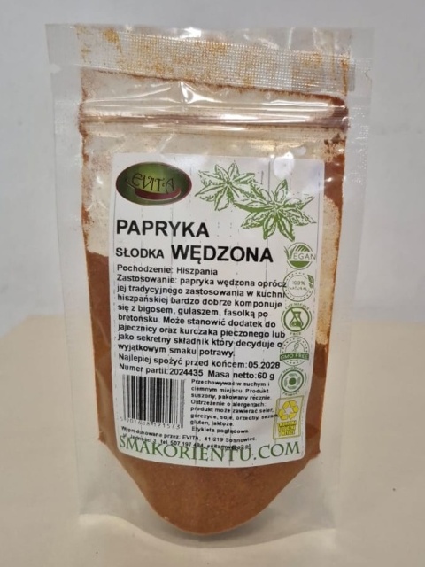 PAPRYKA SŁODKA WĘDZONA 60g EVITA