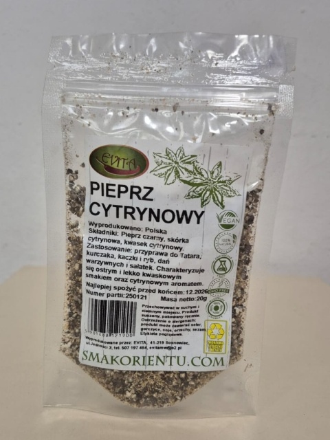 PIEPRZ CYTRYNOWY 20 g EVITA