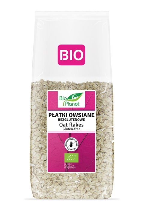 PŁATKI OWSIANE BEZGLUTENOWE BIO 600g BIO PLANET