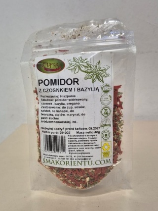 POMIDOR Z CZOSNKIEM I BAZYLIĄ 40g EVITA