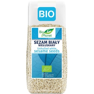 SEZAM BIAŁY NIEŁUSKANY BIO 200 g BIO PLANET