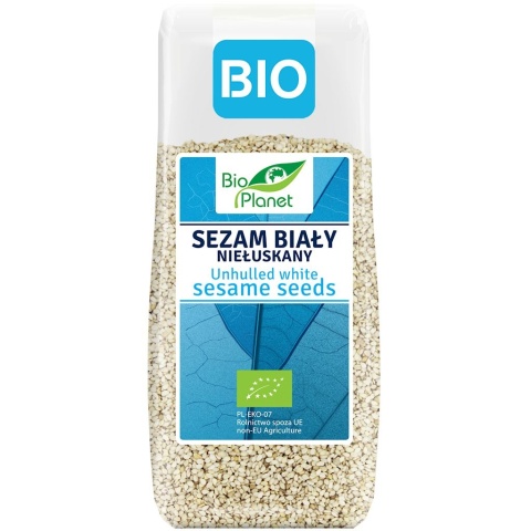 SEZAM BIAŁY NIEŁUSKANY BIO 200 g BIO PLANET