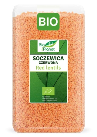 SOCZEWICA CZERWONA BIO 1kg BIO PLANET