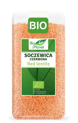 SOCZEWICA CZERWONA BIO 400 g BIO PLANET