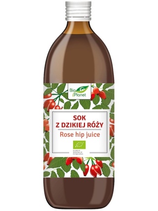 SOK Z DZIKIEJ RÓŻY BIO 500ml BIO PLANET