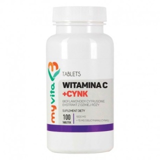 WITAMINA C+CYNK 100 tabl MY VITA