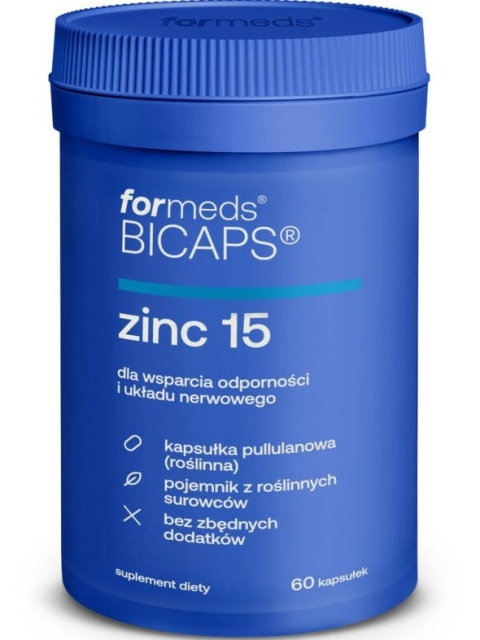 ZINC BICAPS 15mg 60kaps FORMEDS