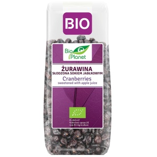 ŻURAWINA SŁODZONA SOKIEM JABŁKOWYM BIO 100g BIO PLANET