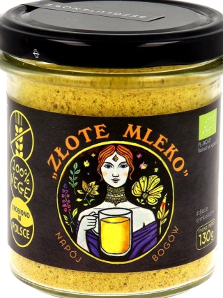 5 PRZEMIAN ZŁOTE MLEKO BIO 130 g PIĘĆ PRZEMIAN