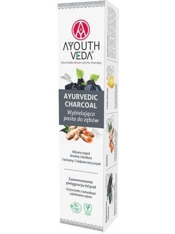AYURVEDIC MINT GEL PASTA DO ZĘBÓW WĘGIEL KURKUMA 100 g