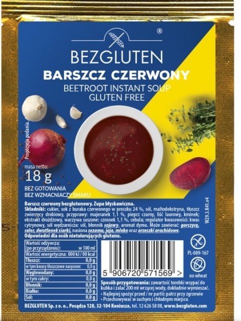 BARSZCZ CZERWONY 18g INSTANT BEZGLUTEN