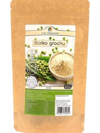 BIAŁKO GROCHU 500g PIĘĆ PRZEMIAN