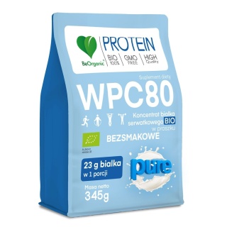 BIAŁKO SERWATKOWE WPC 80 PURE BIO 345g BEORGANIC